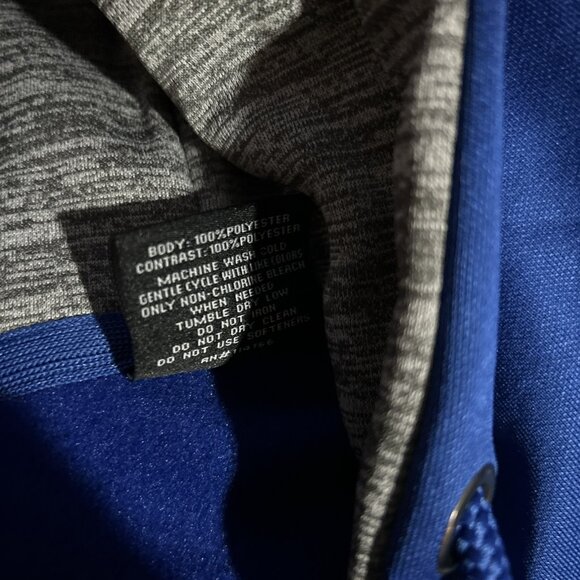 NEW Boise State BSU Broncos Colosseum Hoodie Blue 1/4 Zip Sweatshirt Men's L - Picture 11 of 12